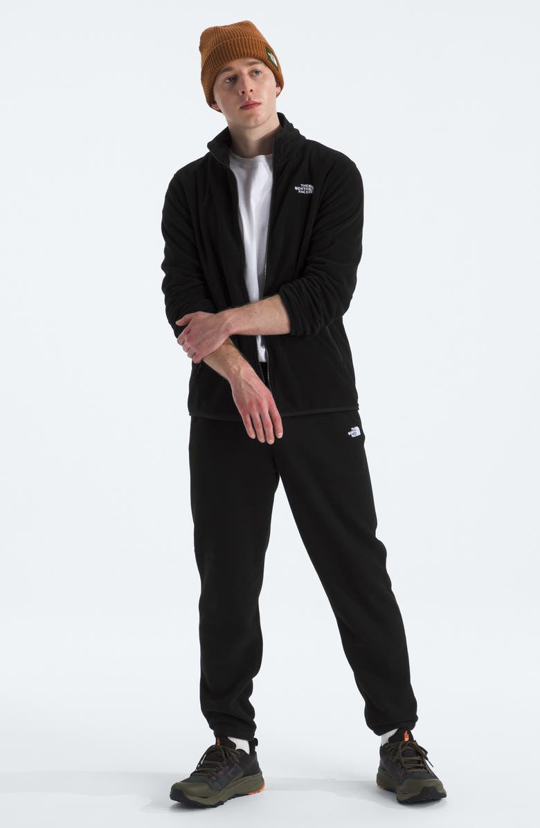 The North Face Glacier Fleece Zip Front Jacket, Alternate, color, Tnf Black