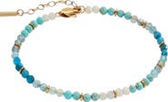 Alex and Ani Turquoise Ombre Semi-Precious Beaded Anklet