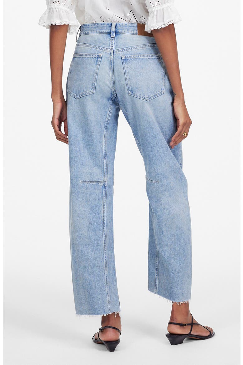 The Darted Barrel Leg Jeans, Alternate, color, EDMONSON WASH