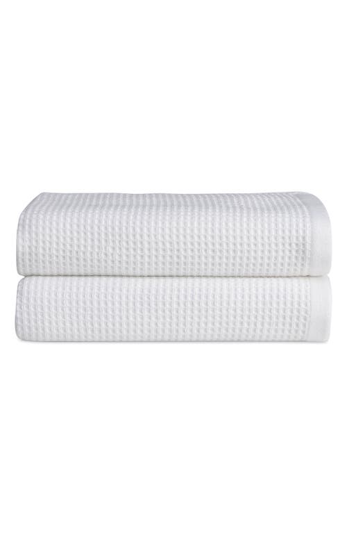 Cozy Earth 2-pack Waffle Hand Towel In White