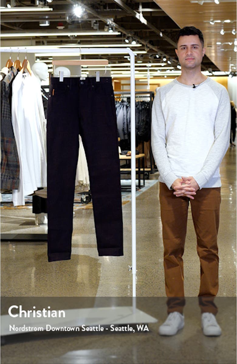 The Pen Slim Fit 13-Ounce Stretch Selvedge Jeans, sales video thumbnail