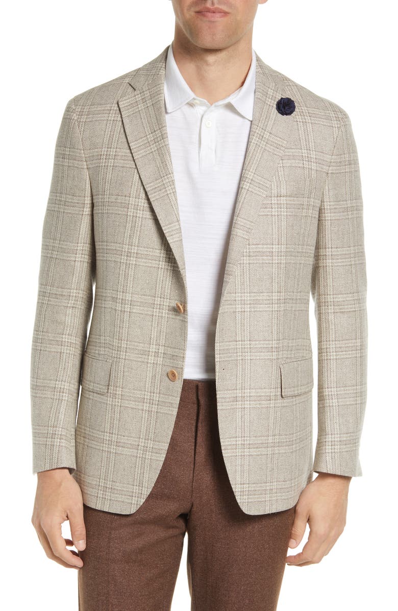 Hart Schaffner Marx New York Classic Fit Plaid Sport Coat, Main, color,