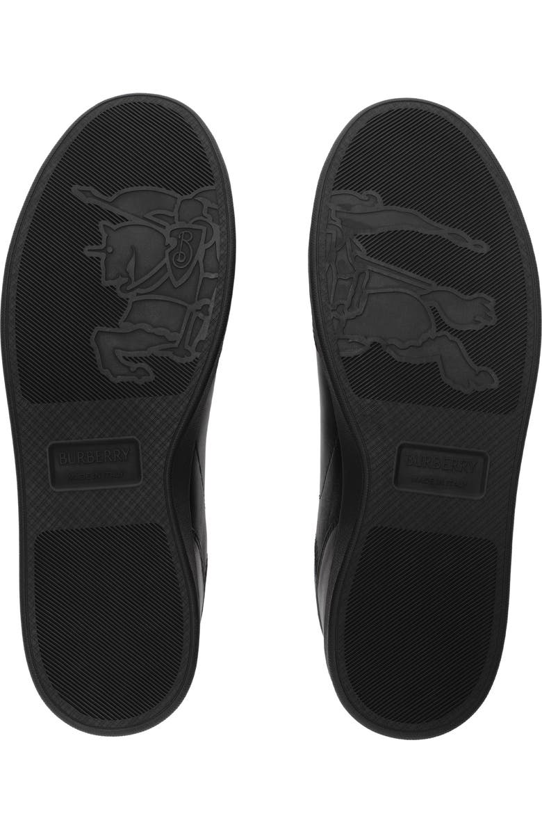 Burberry Leather Set Sneakers, Alternate, color, Black/Wave Blue