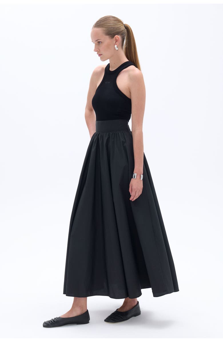 Nocturne High Waist Taffeta Skirt, Alternate, color, 
