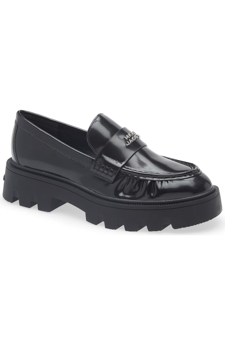 Marc Jacobs The Frankie Lug Sole Loafer, Main, color, Black