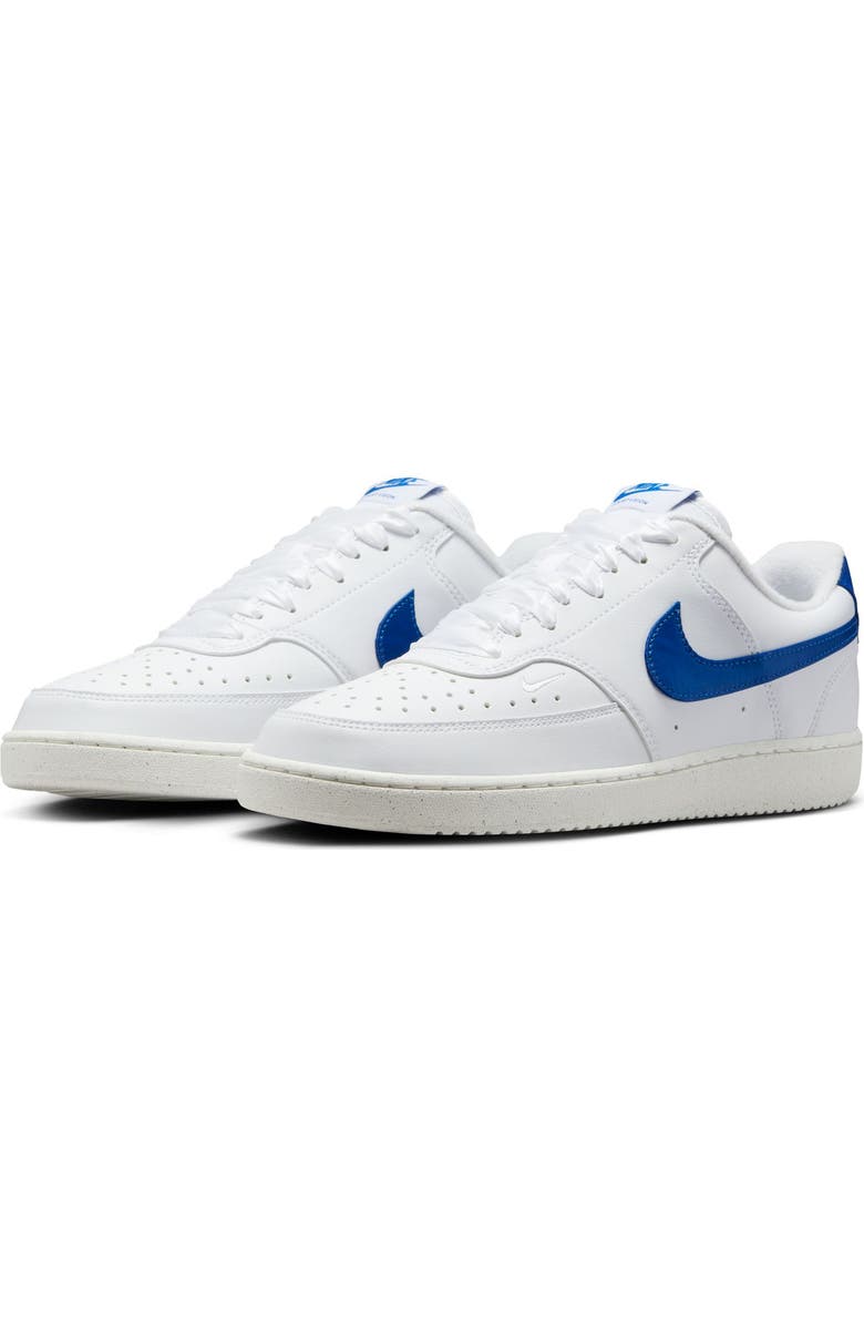 Nike Court Vision Low Sneaker, Main, color, White/ Royal/ Sail