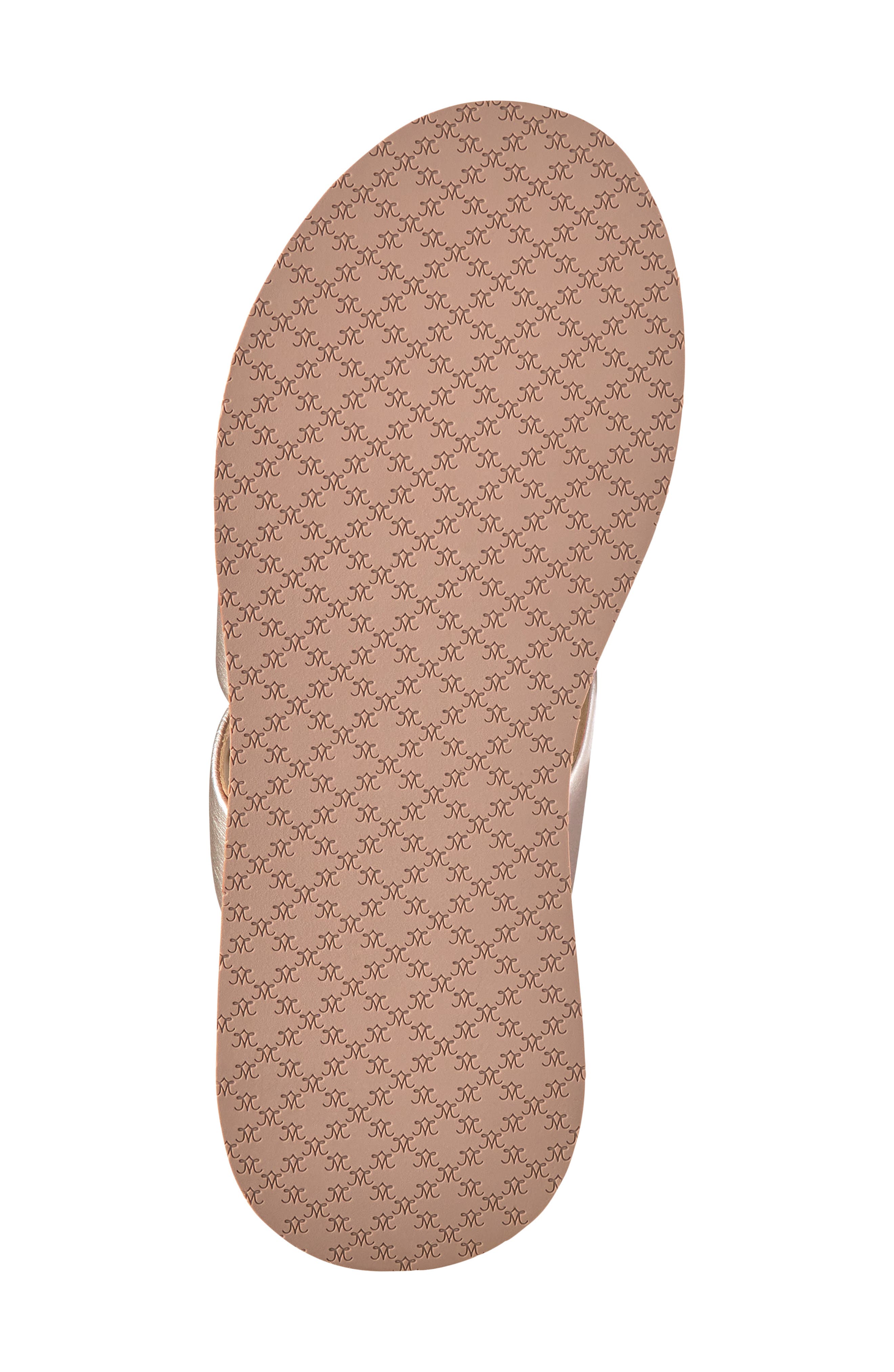 Johnston & Murphy Colleen Platform Wedge Slide Sandal, Alternate, color, Platinum Metallic Sheepskin