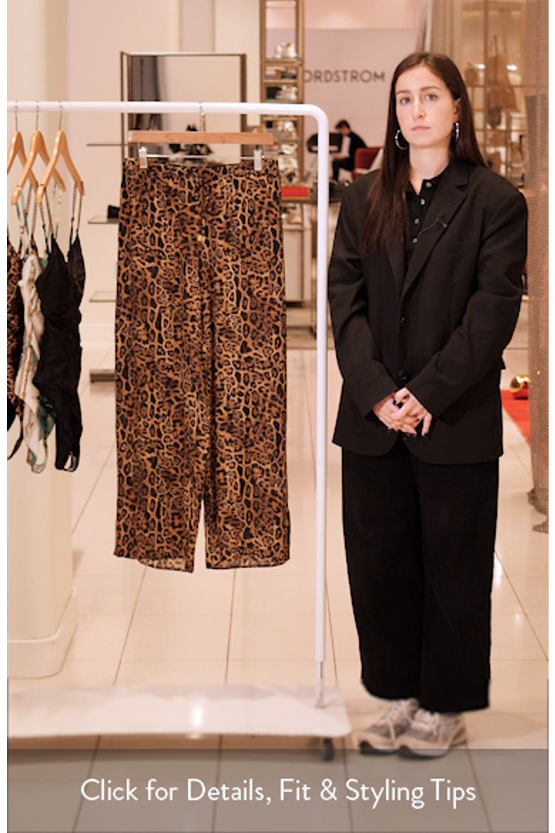 Geraldine Leopard Cover-Up Pants video