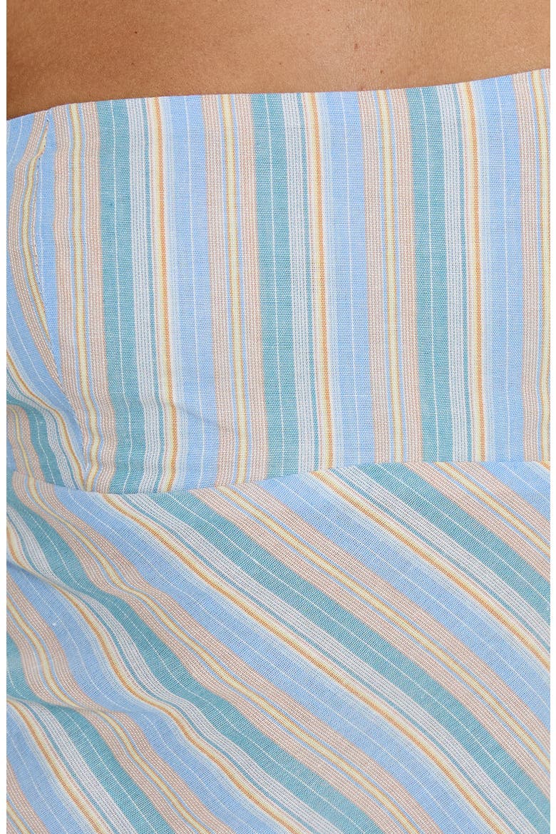 Elery Smocked Strapless Top, Alternate, color, BLUE STRIPE