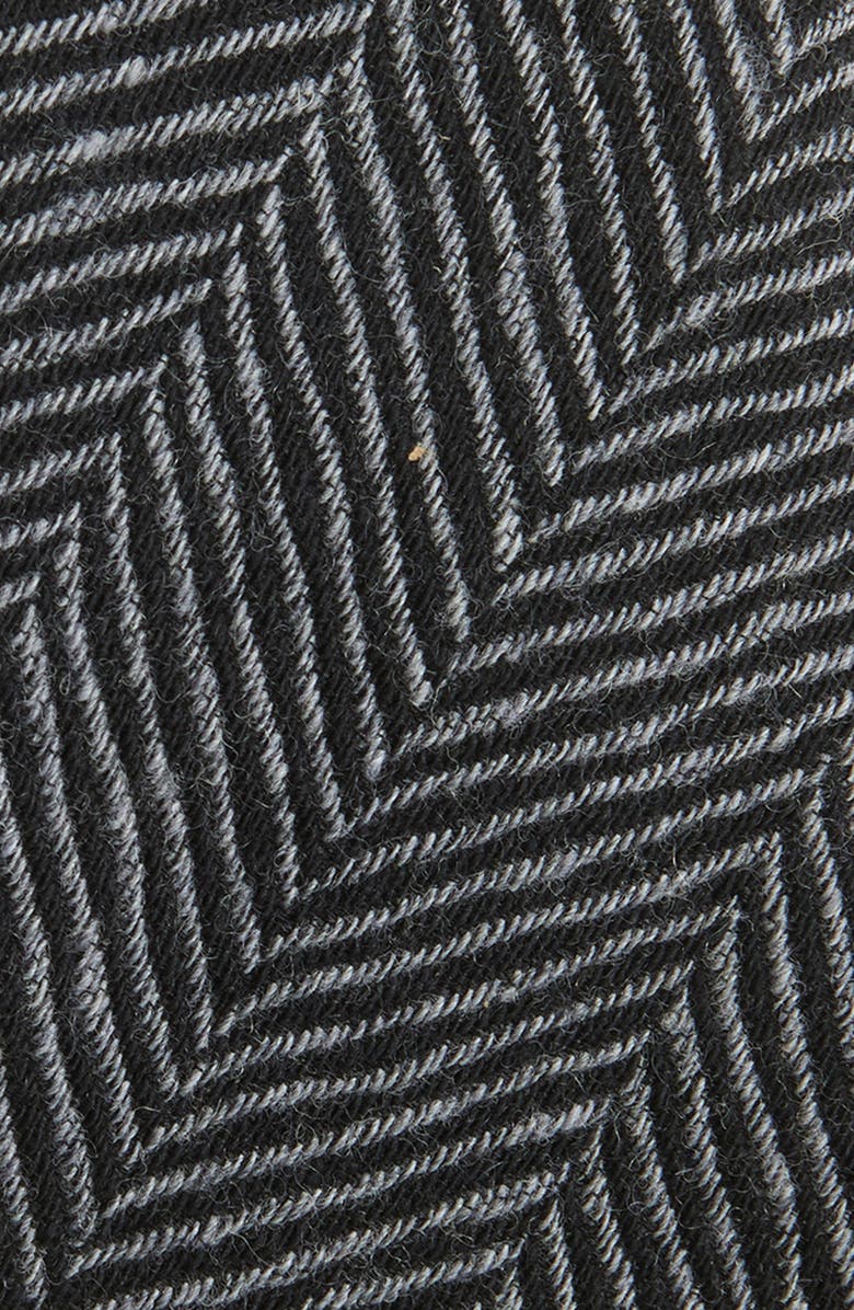 BOSS Herringbone Wool Tie, Alternate, color, Dark Grey