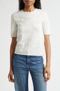 Marimekko Kertyä Unikko Jacquard Merino Wool Blend Knit Top