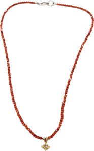 MADISON BEVERLY HILLS Orange Moissanite Star Necklace