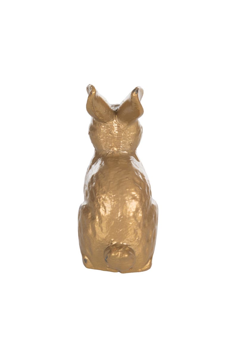 Transpac Iron Bunny Gold for Spring Home Decor, Alternate, color, Gold