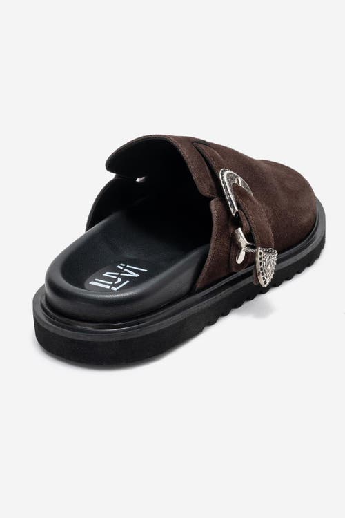 Forever & Always Shoes Vesta Leather Mule In Brown