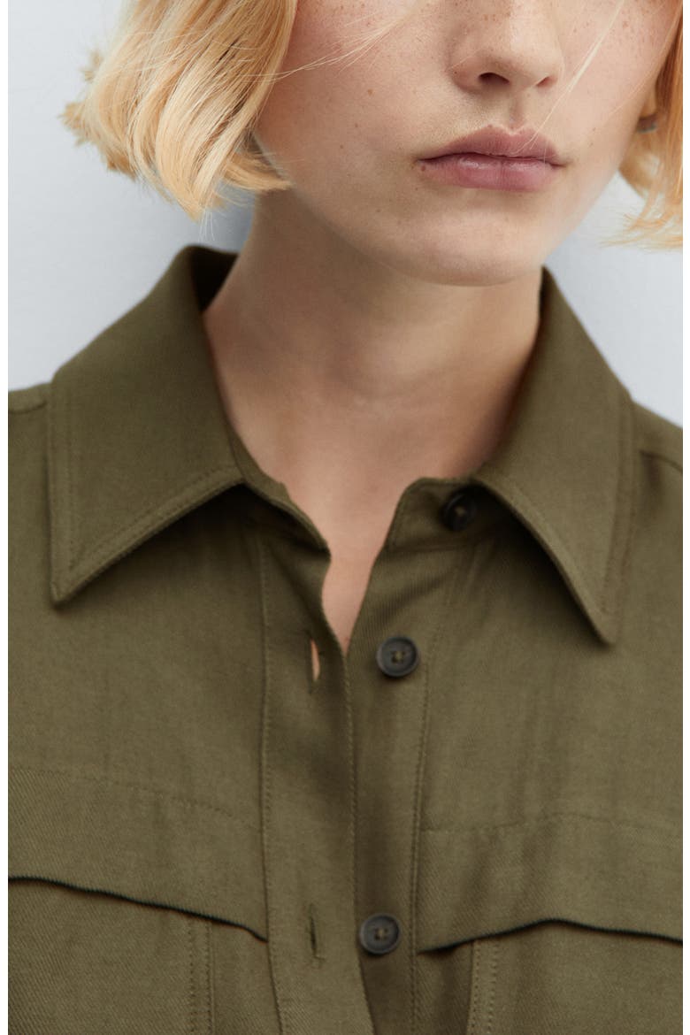Long Sleeve Utility Jumpsuit, Alternate, color, KHAKI GREEN