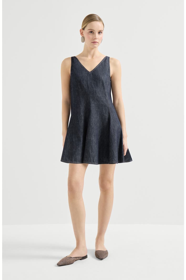 Mini dress, Main, color, Dark Denim