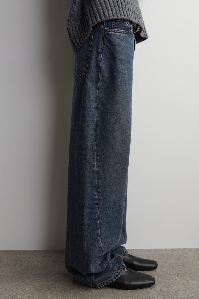 Facade Straight-Leg Jeans, Alternate, color, DUSTY BLUE
