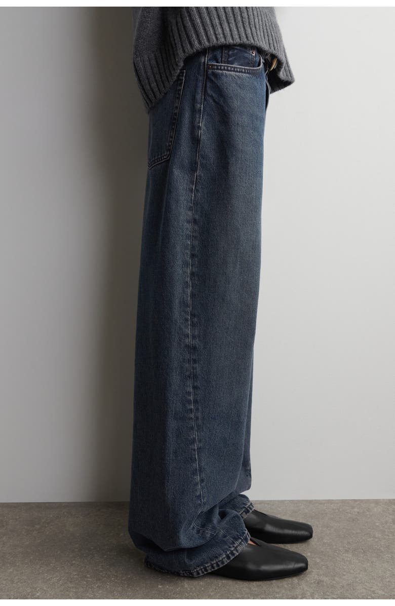 COS Facade Straight-Leg Jeans, Alternate, color, Dusty Blue