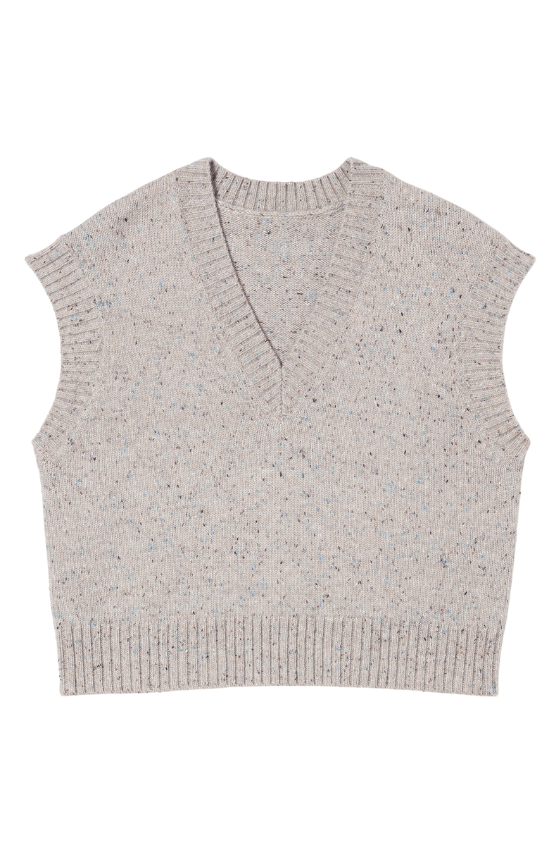M.M.LaFleur Eloise Confetti Wool Vest, Alternate, color, Cinder