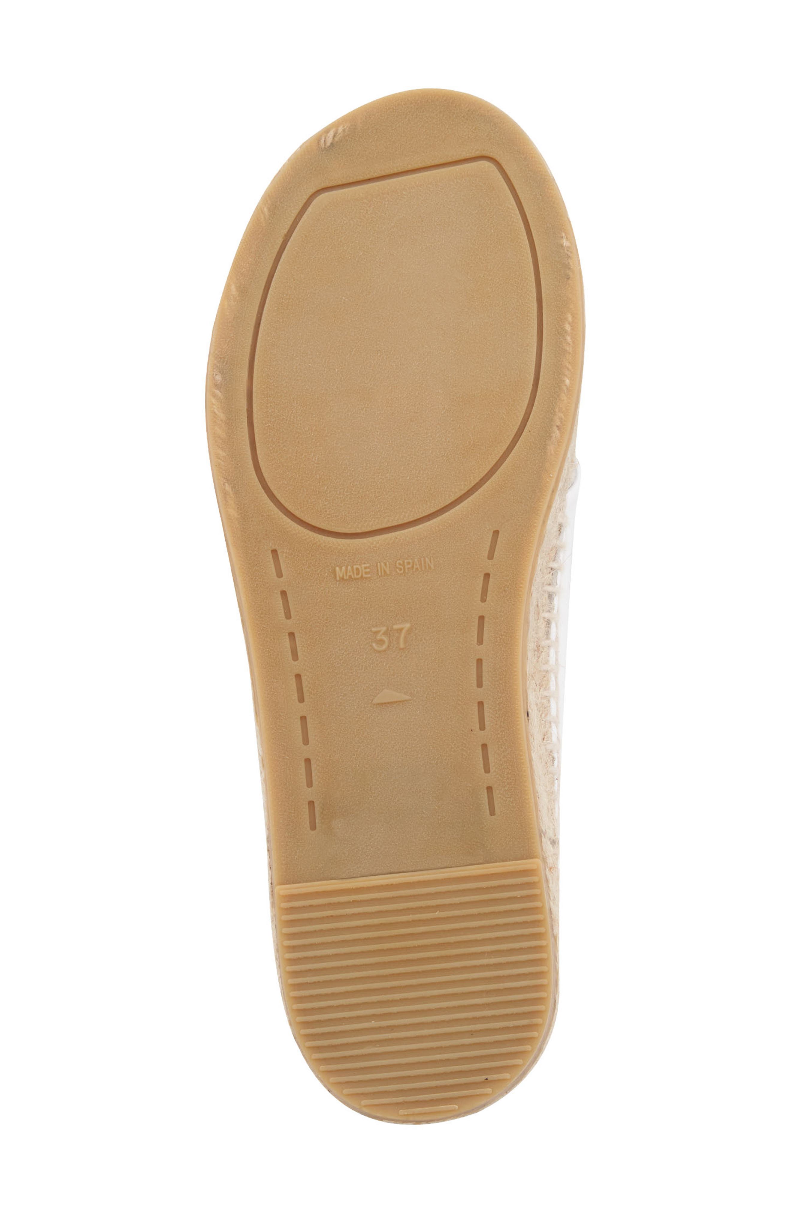 André Assous Estelle Espadrille Platform Slide Sandal, Alternate, color, White