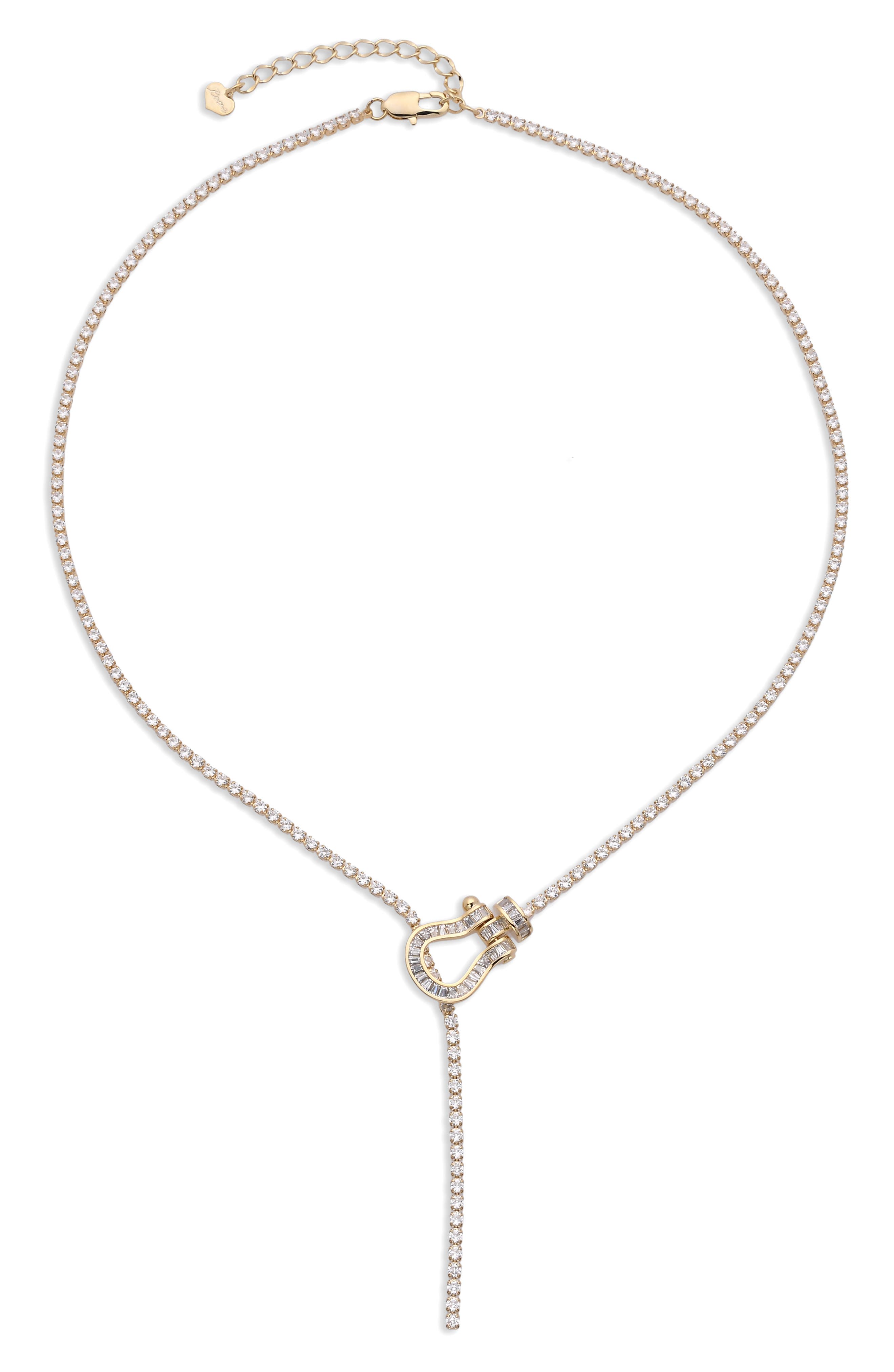 EYE CANDY LOS ANGELES Auora Cubic Zirconia Y-Necklace