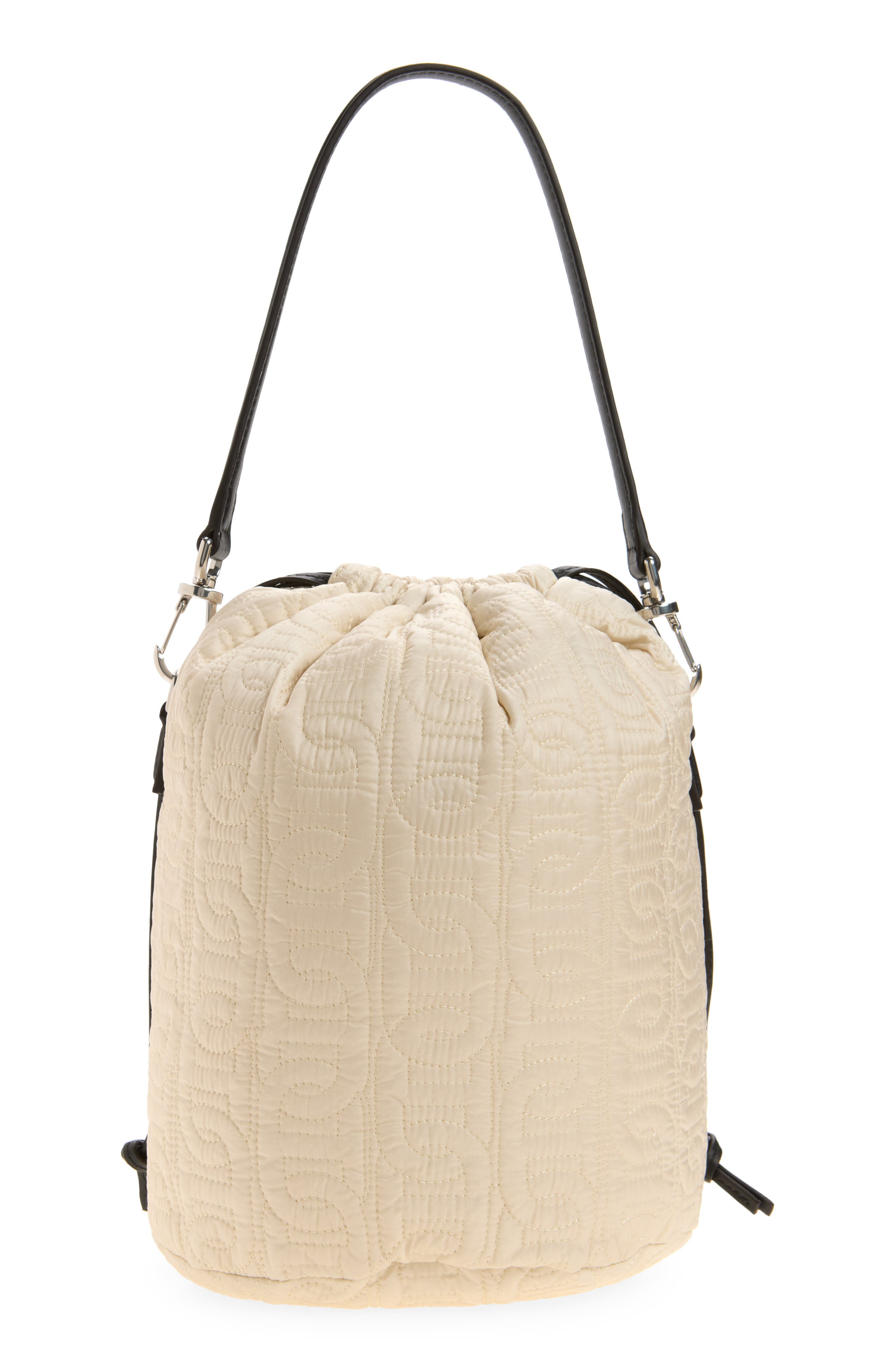 Caradoc Quilted Bucket Bag, Alternate, color, LIGHT BEIGE
