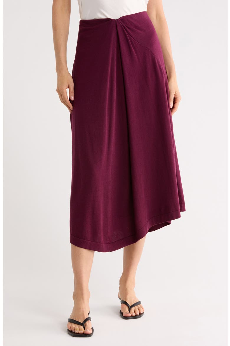 Asymmetric Pull-On Skirt, Main, color, VIOLET ASH
