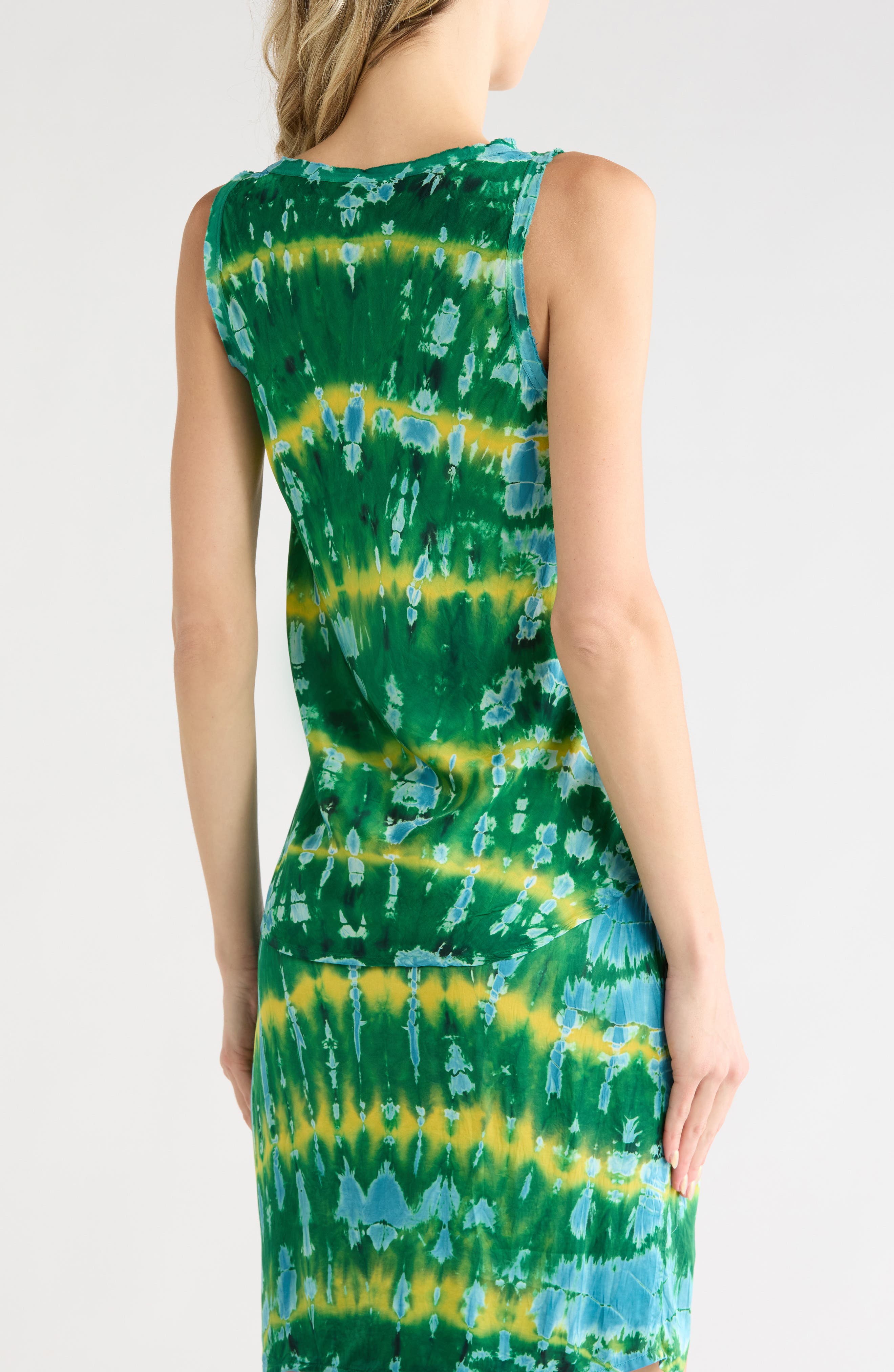 Young, Fabulous & Broke The Harlow Tie Dye Satin Tank