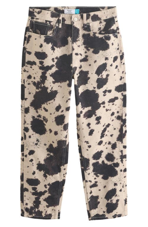 Next Cow Print Straight Leg Jeans