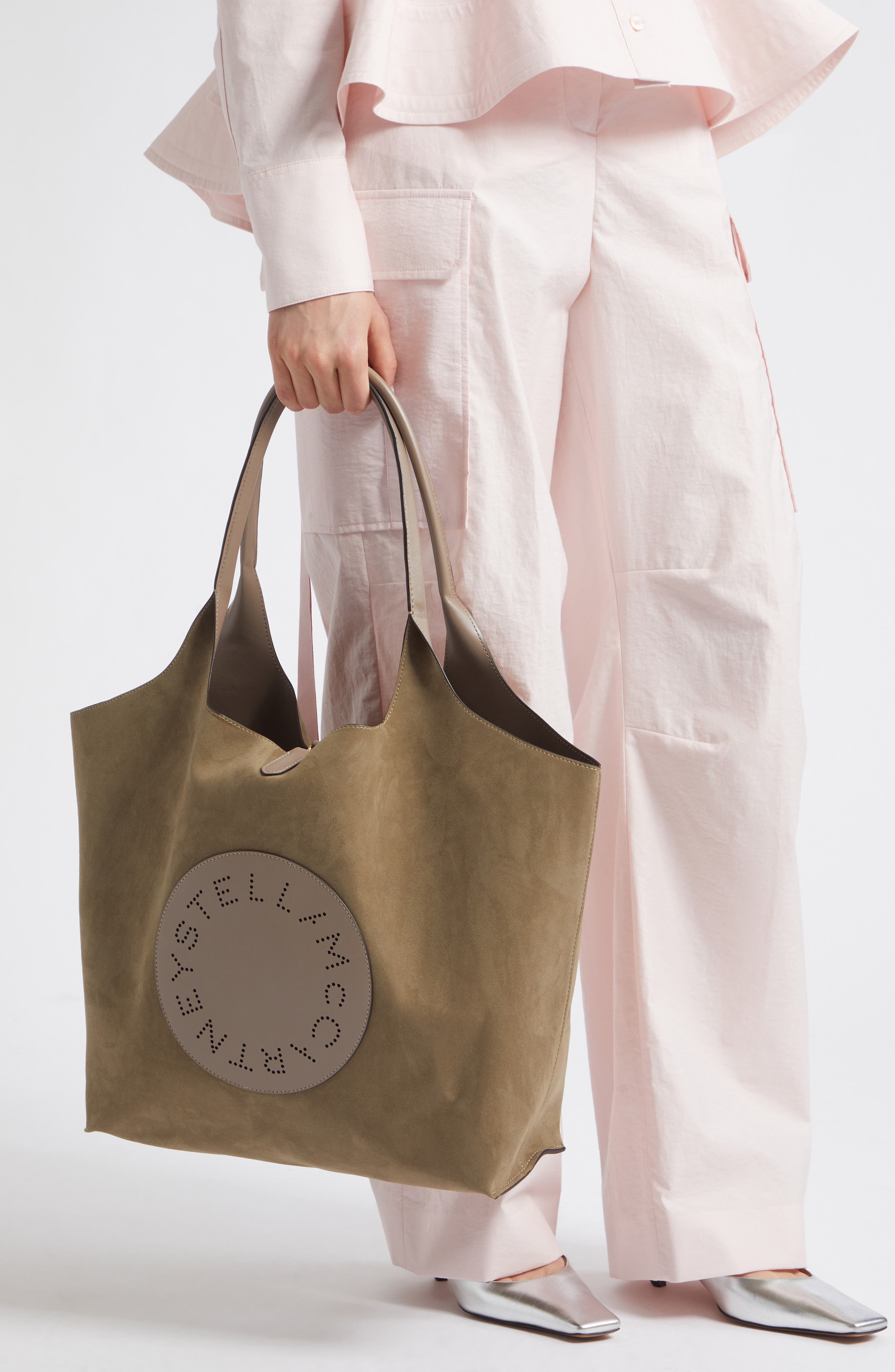 Logo Reversible Tote with Pouch, Alternate, color, MOSS