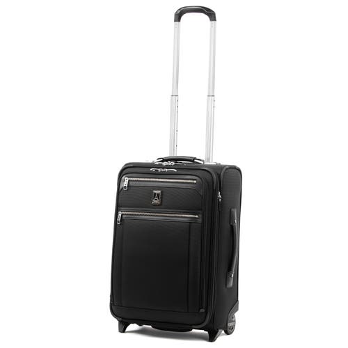 Travelpro Platinum Elite Softside Expandable Carry-on 22-inch 2 Wheel Upright Luggage In Shadow Black