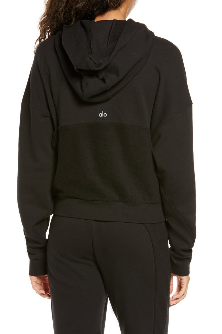 Avenue Hoodie, Alternate, color, BLACK
