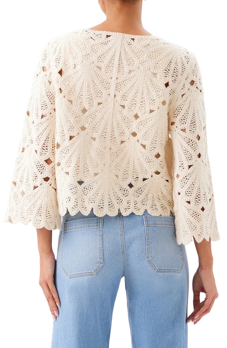 Karen Kane Flare Sleeve Top, Alternate, color, Natural