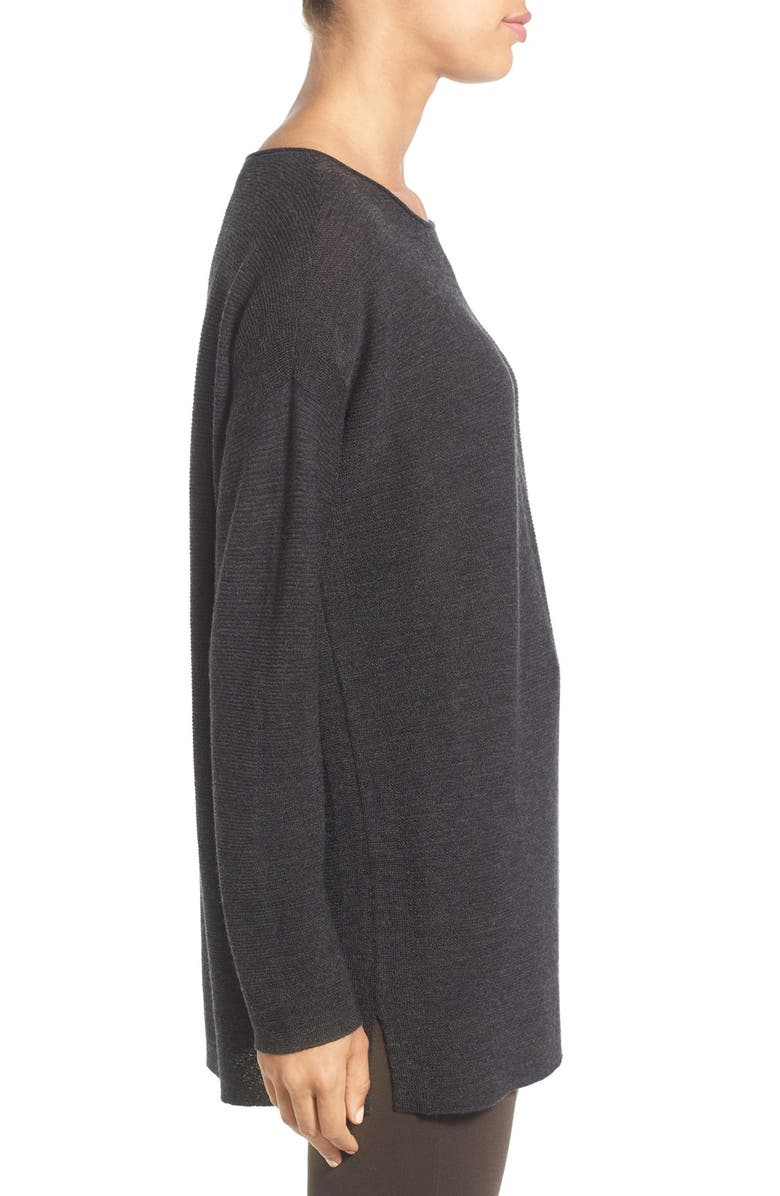 Eileen Fisher Ribbed Merino Wool Pullover, Alternate, color,