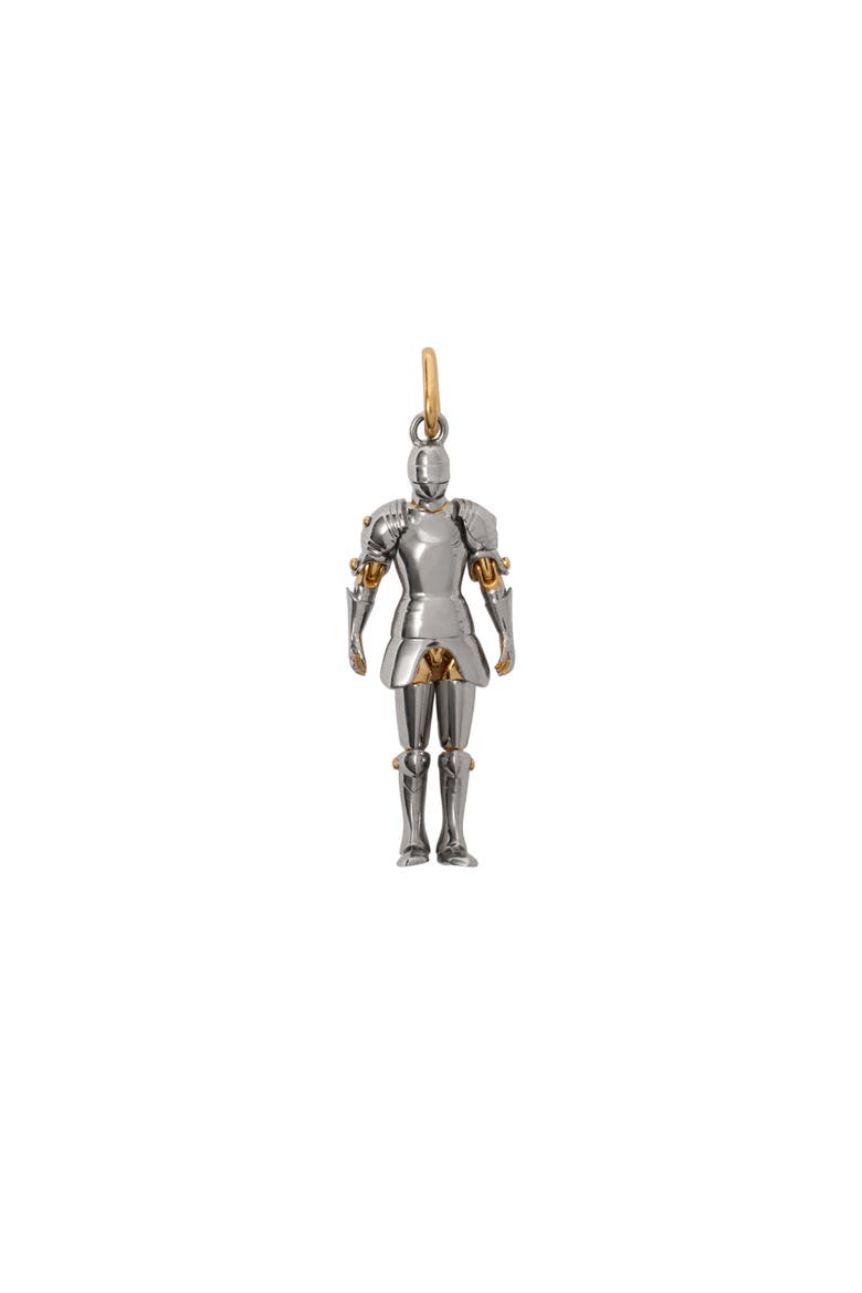 Knight Charm, Main, color, Silver