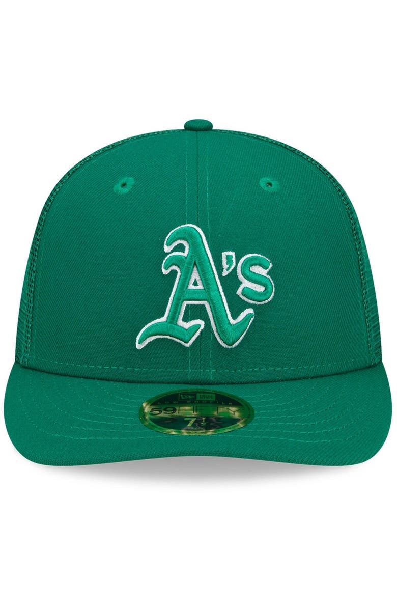 New Era Men's New Era Green Oakland Athletics 2022 St. Patrick's Day Low Profile 59FIFTY Fitted Hat, Alternate, color, 