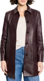 NIC+ZOE Leather Car Coat
