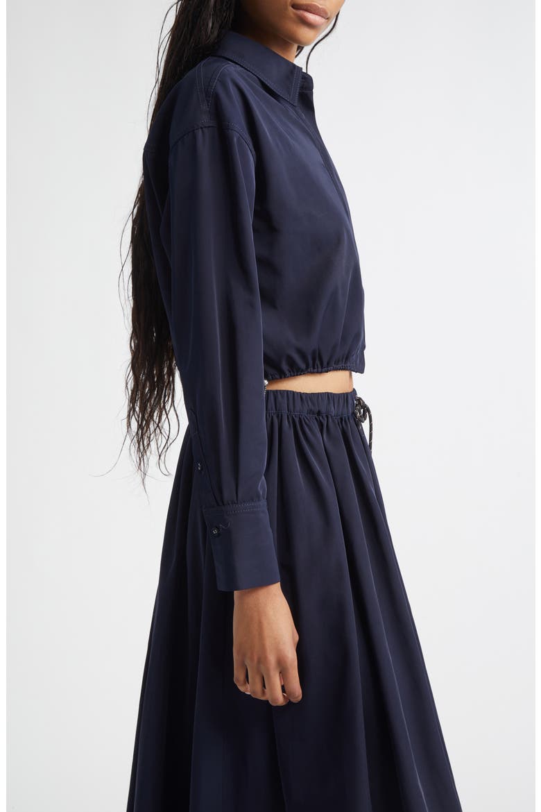 Wilfred Crop Shirt, Alternate, color, NAVY