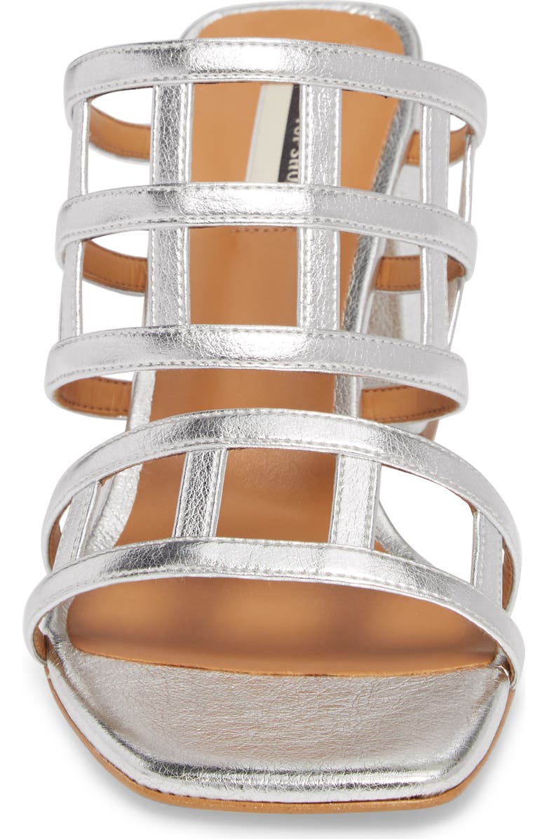 Topshop Eid Night Caged Slide Sandal, Alternate, color,