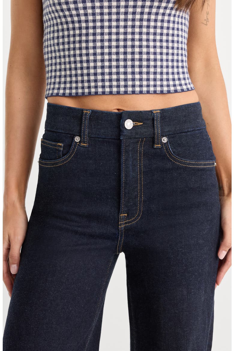 Always Fits Slim Palazzo High Waist Wide Leg Jeans, Alternate, color, DENETHICBLUE04