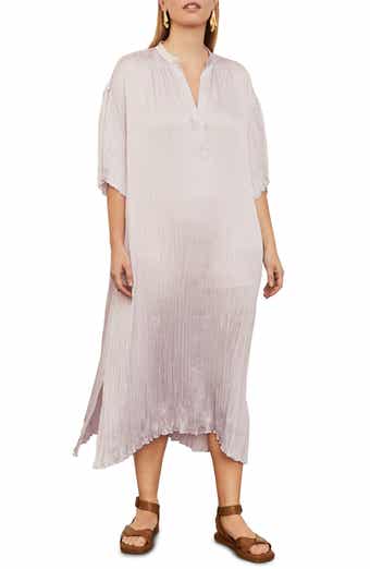 Vince Crushed Satin Dress