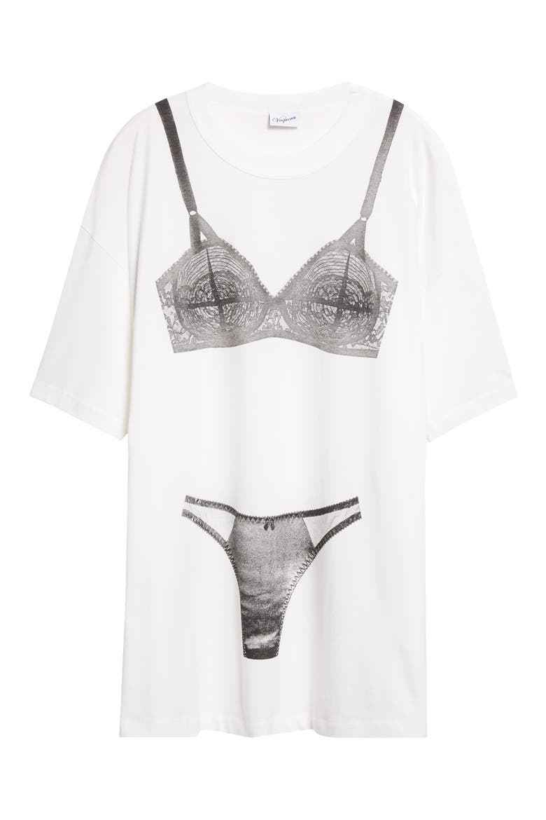 Vaquera Trompe l'Oeil Lingerie Tall Graphic T-Shirt (Women