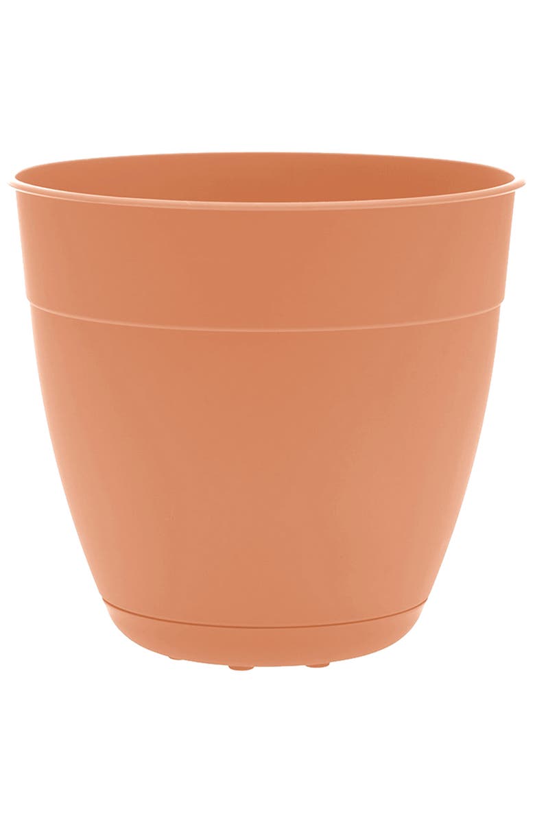 Bloem 12 Inch Dayton Planter With Saucer Tray, Main, color, Orange