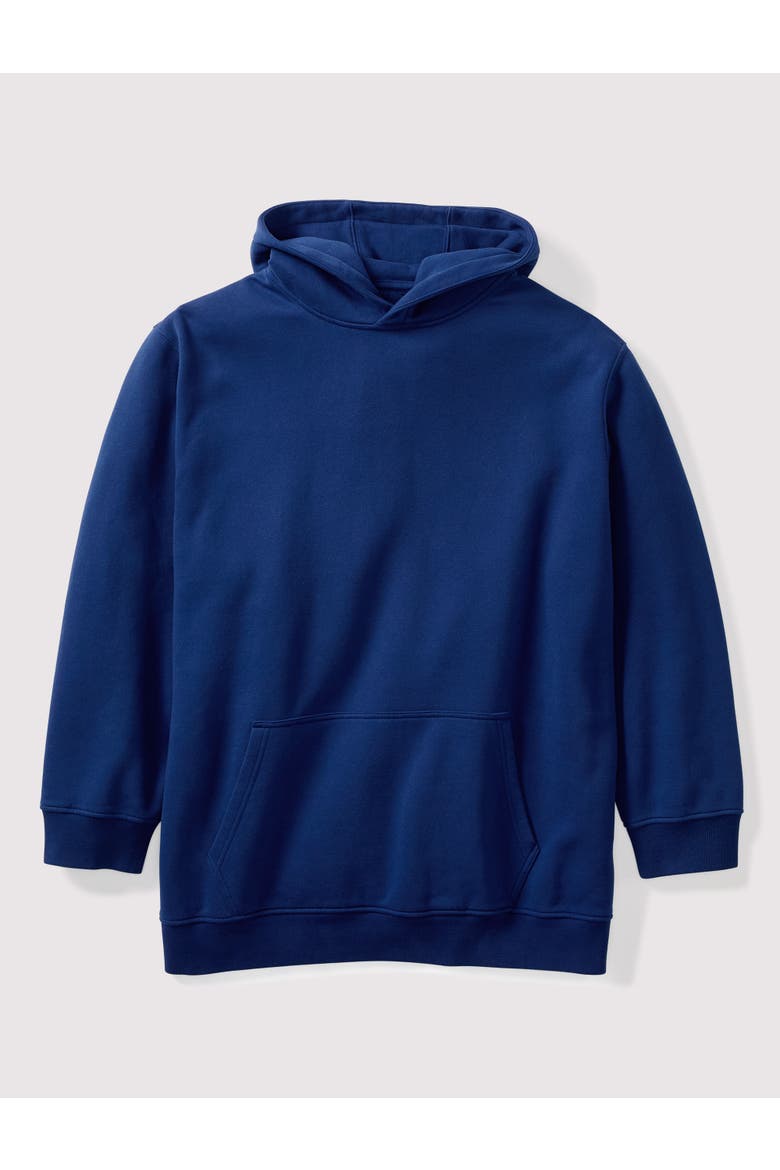 Big & Tall Broken-In Fleece Hoodie, Alternate, color, MEDEVIL BLUE