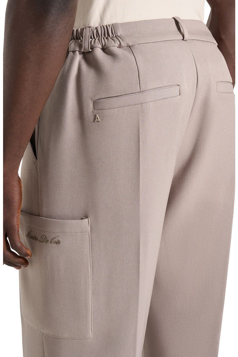 Luca Relaxed Fit Pleated Pocket Trousers, Alternate, color, Beige