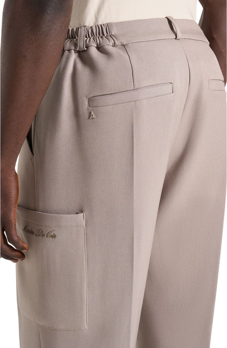 Manière De Voir Luca Relaxed Fit Pleated Pocket Trousers, Alternate, color,