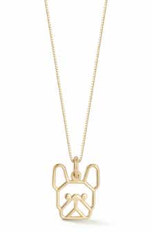 Ember Fine Jewelry 14K Gold Dog Pendant Necklace