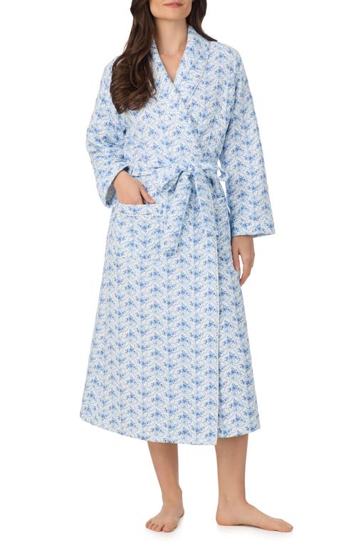 Eileen West Quilted Ballet Robe In Blue