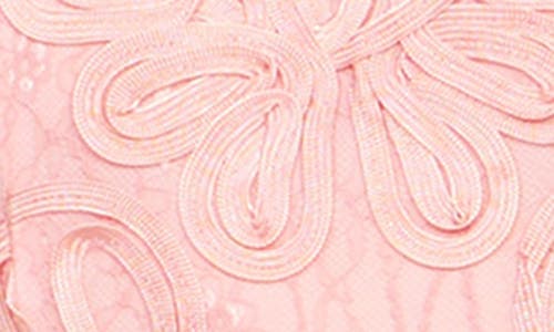 Js Collections Meli Soutache Cocktail Midi Dress In Peony