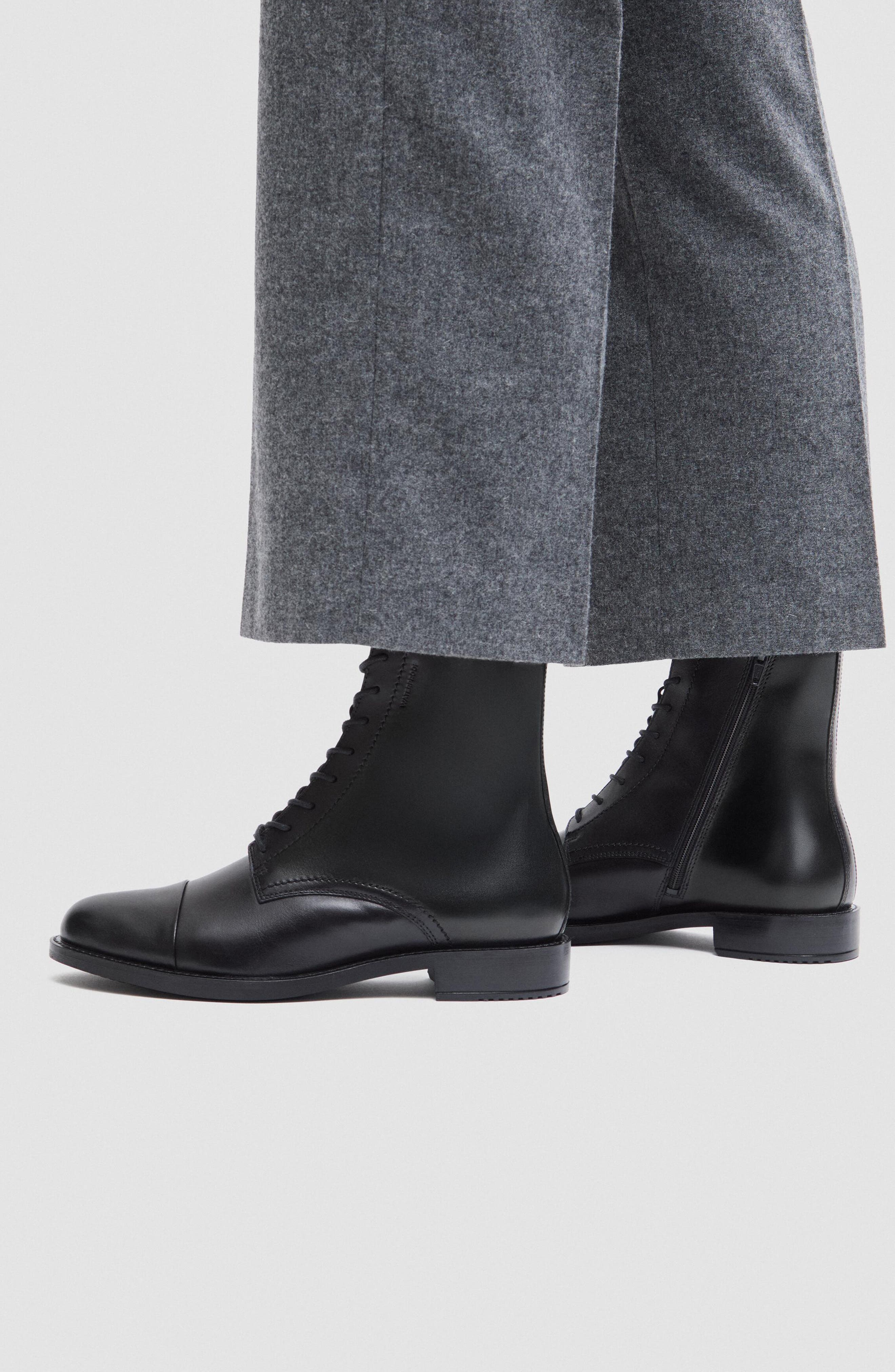 Sartorelle 25 Leather Boot, Alternate, color, BLACK